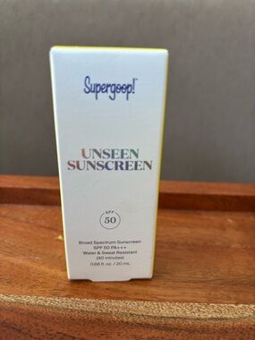 NEW Supergoop Unseen Sunscreen SPF 50 Travel Size 20mL Exp 12/2026